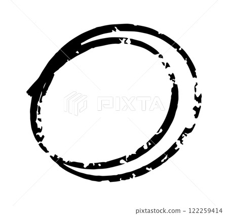 Grunge stamp draft mockups of grunge overlay round stamp. Vector circle frame Grunge stamp draft mockups of grunge overlay round stamp. Vector circle frame 122259414