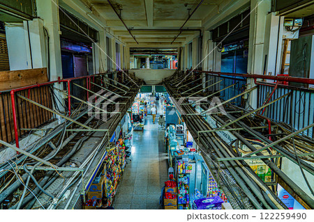 Inside Chungking Mansions, Tsim Sha Tsui, Kowloon, Hong Kong 122259490
