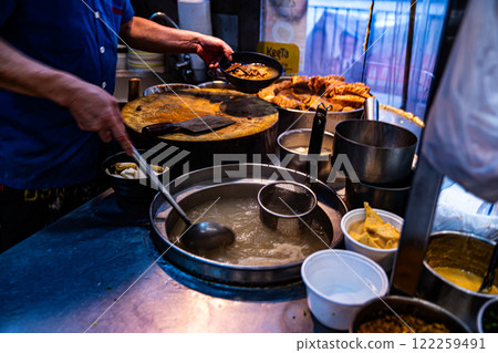 香港美食街美食餐廳廚房 香港美食街美食餐廳廚房 122259491