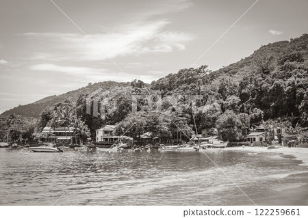 The big tropical island Ilha Grande Abraao beach Brazil. The big tropical island Ilha Grande Abraao beach Brazil. 122259661