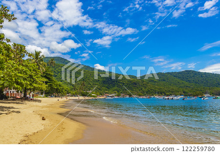 The big tropical island Ilha Grande Abraao beach Brazil. The big tropical island Ilha Grande Abraao beach Brazil. 122259780