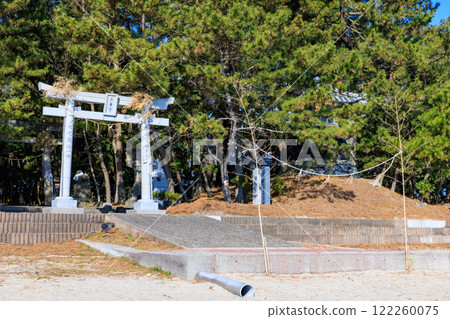 冬季大分縣杵築市的八幡那田宮神社 冬季大分縣杵築市的八幡那田宮神社 122260075