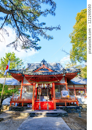 冬季大分縣杵築市的八幡那田宮神社 122260080
