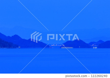 View of the Tobishima Kaido and Shikoku Mountains from Oshiba Island 122260240