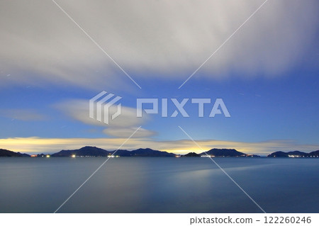 Tobishima Kaido illuminated by the lights of Shikoku towns 122260246