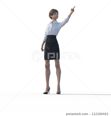 年輕女子，女商人，指南，背心 122260481