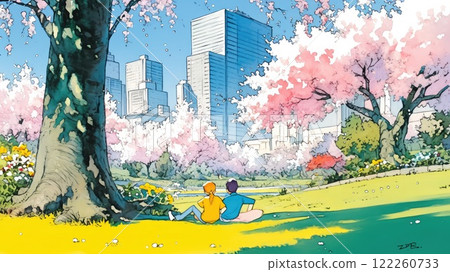 Spring urban park_1 Spring urban park_1 122260733