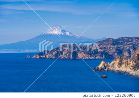 [靜岡縣] 西伊豆海岸線以外的富士山、小金崎、情人岬 122260903