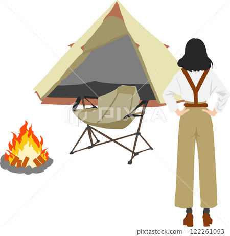 露營地的插圖 122261093