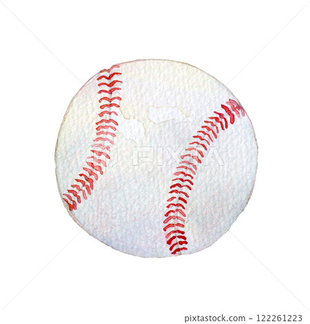水彩插圖棒球商品棒球工具棒球球 122261223