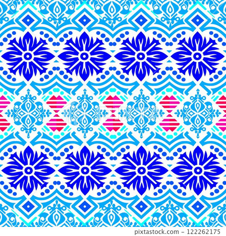 vector illustration of a beautiful colorful pattern with mandala vector illustration of a beautiful colorful pattern with mandala 122262175