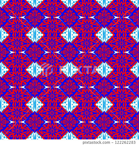 vector illustration of a beautiful colorful pattern with mandala 122262283