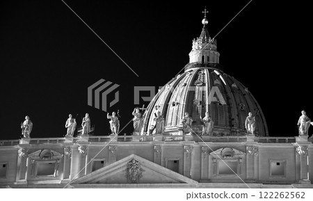 Vatican in black and white and retro style. Vatican in black and white and retro style. 122262562