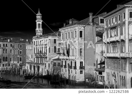 Venice. Retro black and white photo 122262586