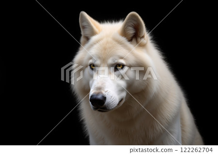 Portrait image of an Arctic wolf AI-generated image Portrait image of an Arctic wolf AI-generated image 122262704