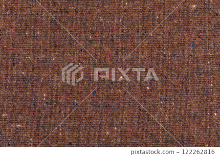 Textured brown fabric close-up 122262816