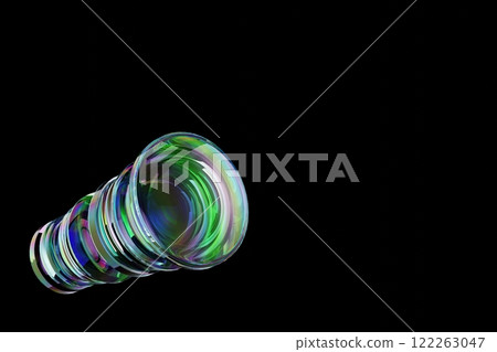 3D illustration of a spectroscopic photo lens 122263047