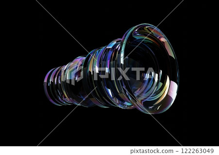 3D illustration of a spectroscopic photo lens 122263049