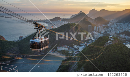 view of downtown Rio de Janeiro from Sugarloaf Mountain. 122263326