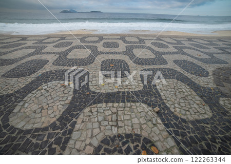 Ipanema Beach Promenade Overlooking Rio De Janeiro 122263344