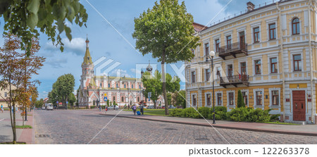 historical center of the city of Grodno.   Belarus 122263378