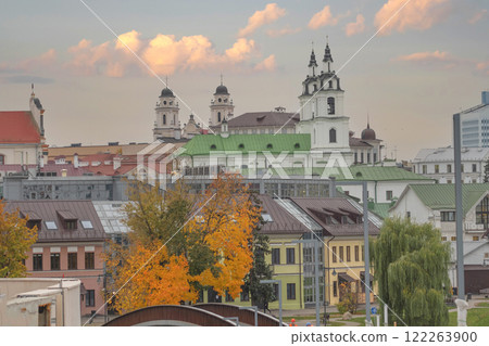 Autumn in the historical part of the city of Minsk. Belarus. 122263900