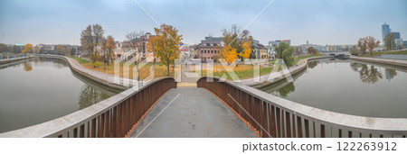 river in the historical autumn center of Minsk. Belarus river in the historical autumn center of Minsk. Belarus 122263912