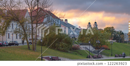 Autumn morning. Historical center of Minsk.Belarus. 122263923