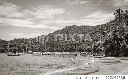 Beach Julia on tropical island Ilha Grande Abraao beach Brazil. 122264286