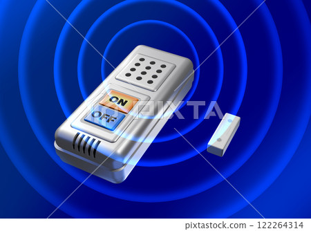 Crime prevention image (window security buzzer/window security alarm) with black background effect Crime prevention image (window security buzzer/window security alarm) with black background effect 122264314