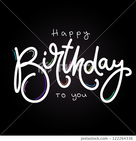 Happy Birthday to You Logo Design 122264336
