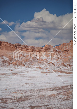 Winter and snow in the Atacama Desert in Chile. Winter and snow in the Atacama Desert in Chile. 122264488