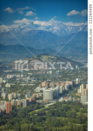 Santiago, Chile, with the Andes in the background. 122264499