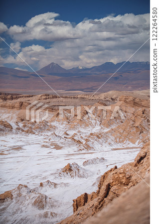 Winter and snow in the Atacama Desert in Chile 122264580