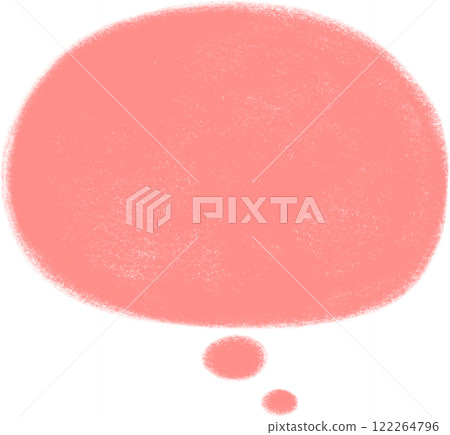 Pink speech bubble paint 122264796