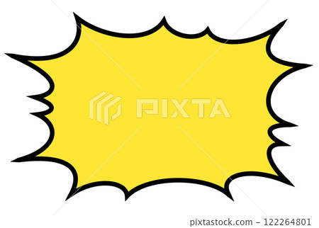 Speech bubble jagged Speech bubble jagged 122264801