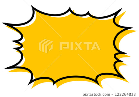 Speech bubble jagged 122264838