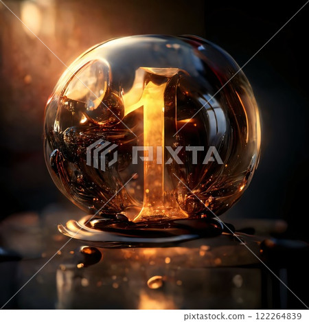 An image of a nice crystal ball with the number one in it An image of a nice crystal ball with the number one in it 122264839