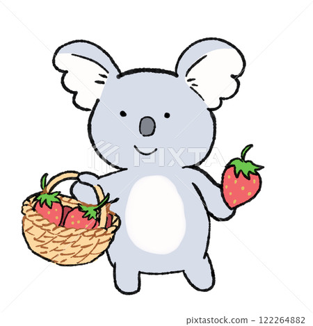 Strawberry Picking Koala Strawberry Picking Koala 122264882