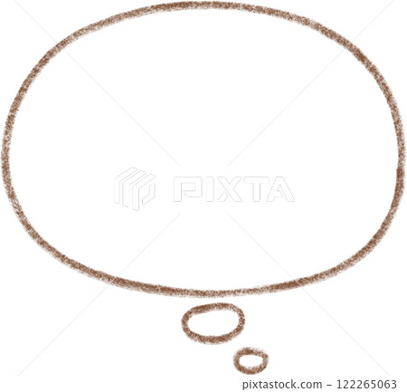 棕色語音氣泡線描 122265063