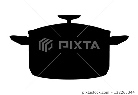 Stainless steel pot. Png clipart isolated on transparent background Stainless steel pot. Png clipart isolated on transparent background 122265344