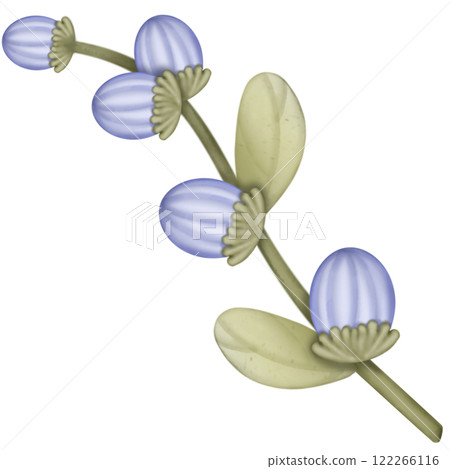 Flower cute pastel color, hand draw for decoration greeting card.  122266116