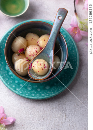 Tang yuan rice dumpling balls for Chinese lunar New year celebration Tang yuan rice dumpling balls for Chinese lunar New year celebration 122266386