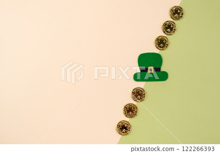 St. Patricks Day background with shamrock St. Patricks Day background with shamrock 122266393