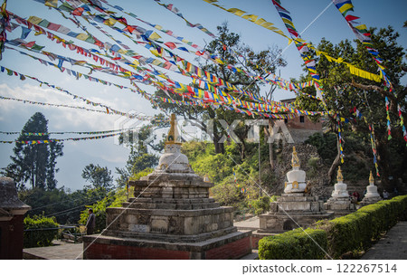 Swayambhunath is the center of Tibetan Buddhism in Nepal, Kathmandu 122267514