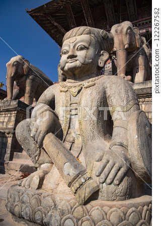 Buddhist temple in Lalitpur district Kathmandu. 122267582