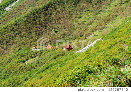 從荒川山看到的荒川小屋、南阿爾卑斯山、惡澤山和荒川山登山 從荒川山看到的荒川小屋、南阿爾卑斯山、惡澤山和荒川山登山 122267840