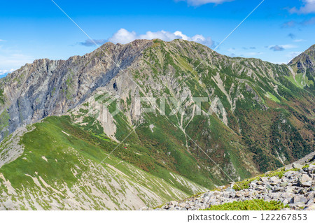 從小石山、赤石山登山看到的荒川山(前岳)南阿爾卑斯山 從小石山、赤石山登山看到的荒川山(前岳)南阿爾卑斯山 122267853
