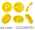 Point coin vector illustration 122268701