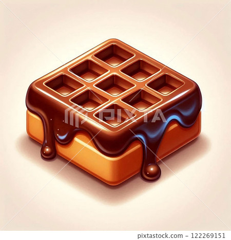 華夫餅加巧克力 華夫餅加巧克力 122269151